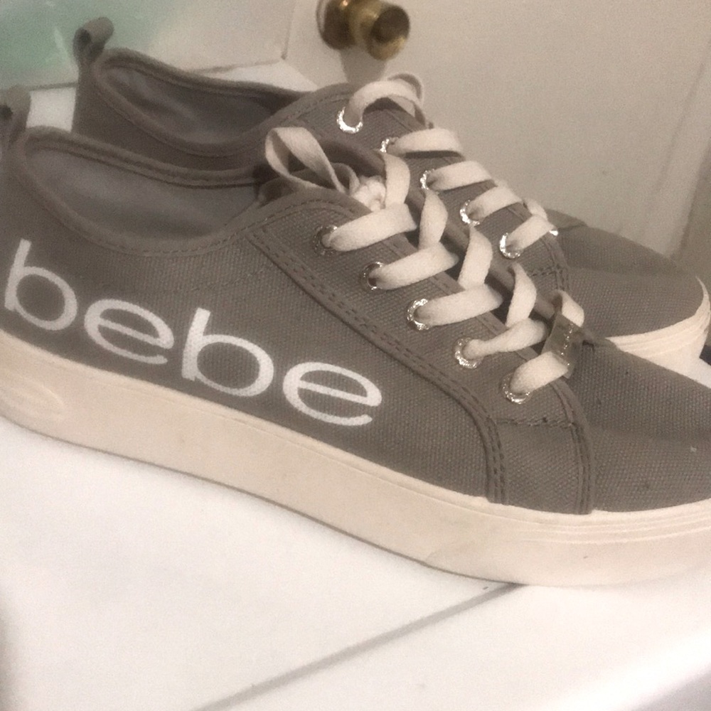 Bebe shoes white and grey